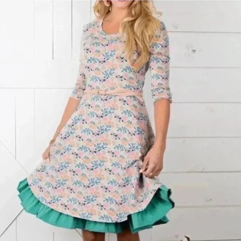 Matilda Jane X Johanna Gaines Once Upon A Time Down On The Farm Dress Size L NWT
